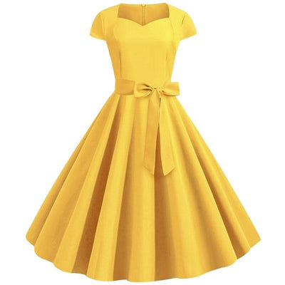 Vestido Vintage 50s Amarillo