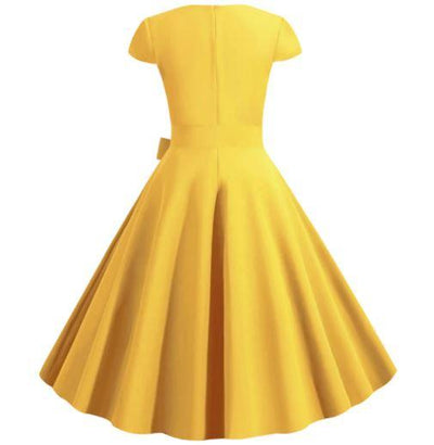 Vestido Vintage 50s Amarillo