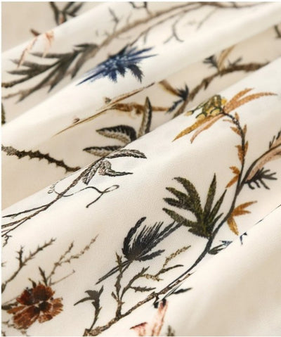 Vestido 40s Flores Azul