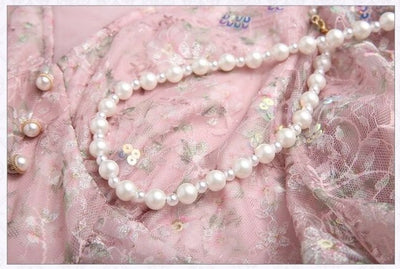 Vestido Rosa Clásico 40s 50s