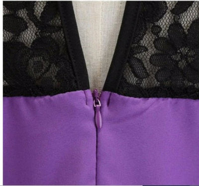 Vestido 50s Flare Morado
