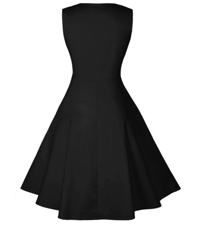 Vestido Tallas Grandes 50s Negro