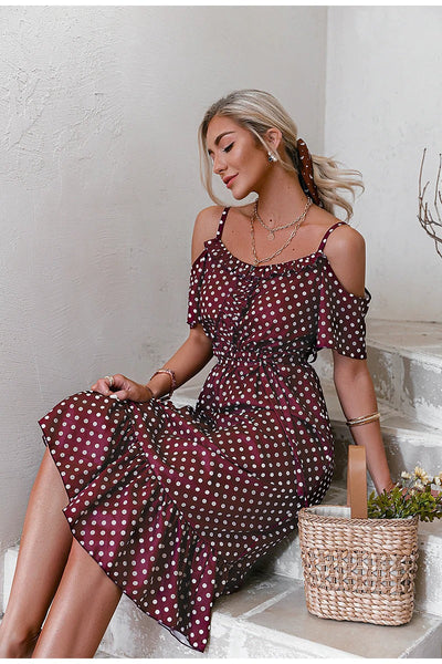 Vestido Burdeos De Época