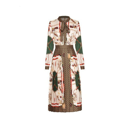 Vestido Midi Vintage Rosa