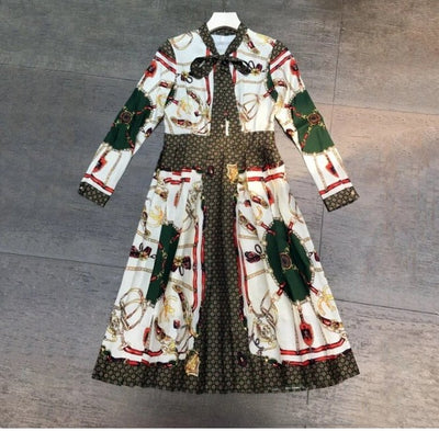 Vestido Midi Vintage Rosa