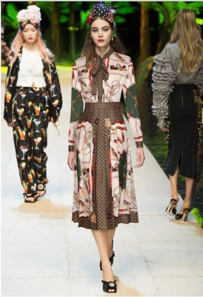 Vestido Midi Vintage Rosa