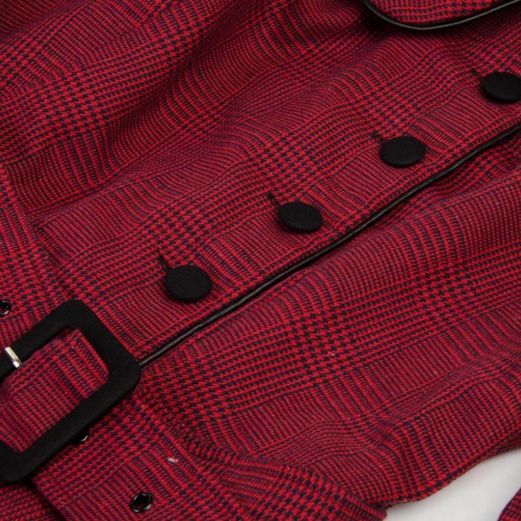 Vestido Vintage 50s Burdeos