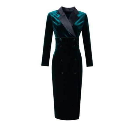 Vestido Vintage Verde De Buena Calidad