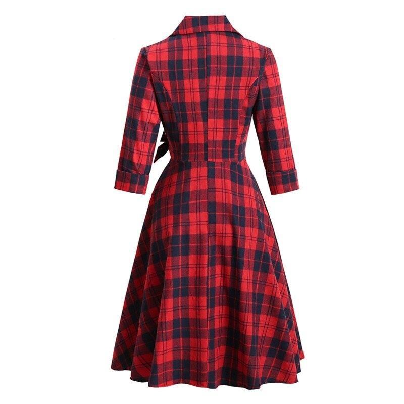 Vestido Vintage De Invierno De Algodón