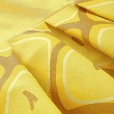 Vestido Vintage Amarillo Plisado