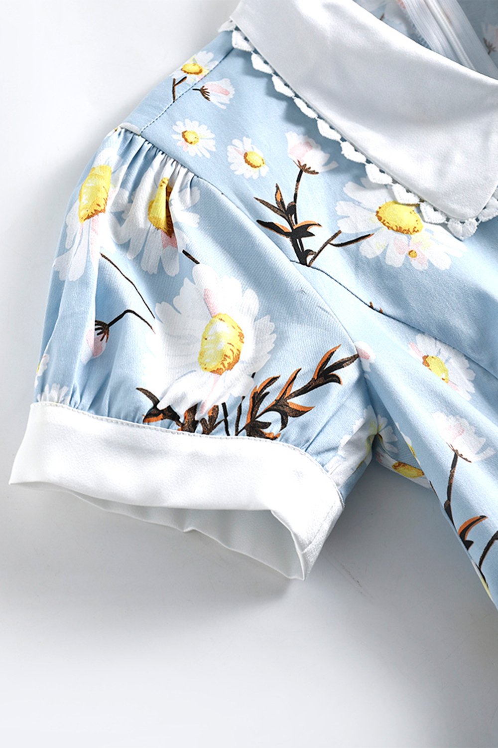 Vestido De Verano Con Estampado Azul De Los Años 50