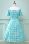 Vestido Swing Vintage 50s Cuadros