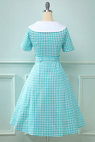 Vestido Swing Vintage 50s Cuadros