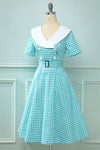 Vestido Swing Vintage 50s Cuadros