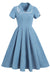 Vestido Azul Estilo Vintage 50's