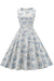 Vestido Vintage Con Estampado Floral De Los Años 50