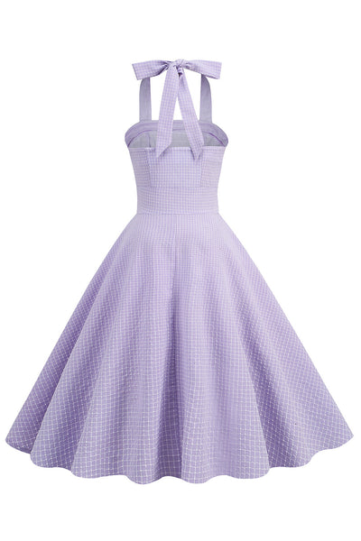 Vestido Vintage Lunares Morado