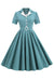 Vestido Vintage A Cuadros Con Cinturón De Los Años 50