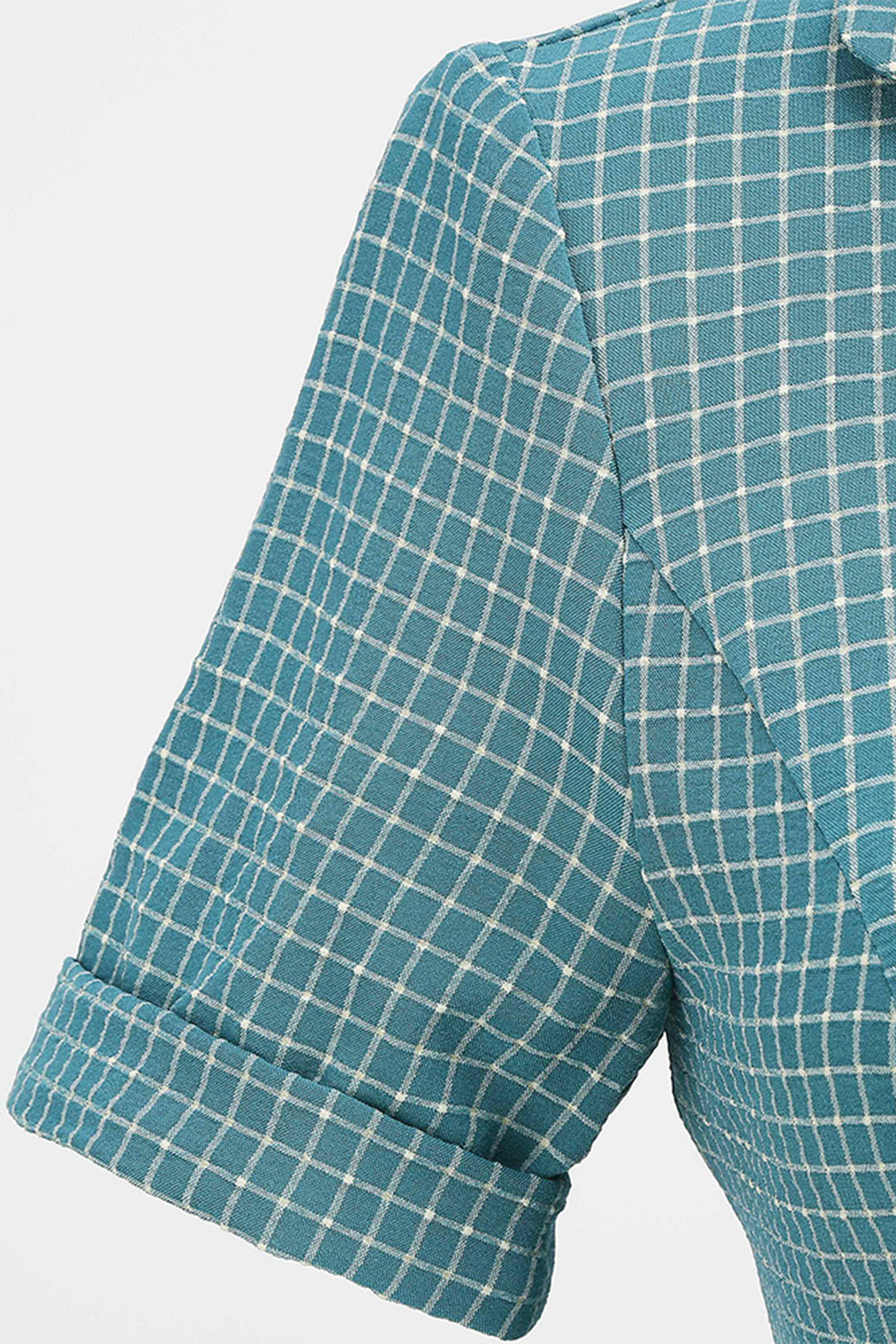 Vestido Vintage A Cuadros Con Cinturón De Los Años 50