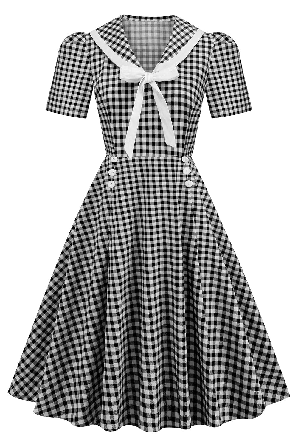 Vestido Vintage Con Pajarita