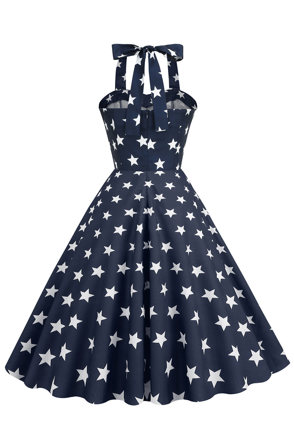 Vestido Vintage Con Estampado De Estrellas De Los Años 50