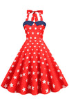 Vestido Vintage Con Estampado De Estrellas De Los Años 50