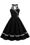 Vestido Pin Up Vintage 50s Escote V