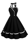 Vestido Pin Up Vintage 50s Escote V