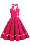 Vestido Pin Up Vintage 50s Escote V