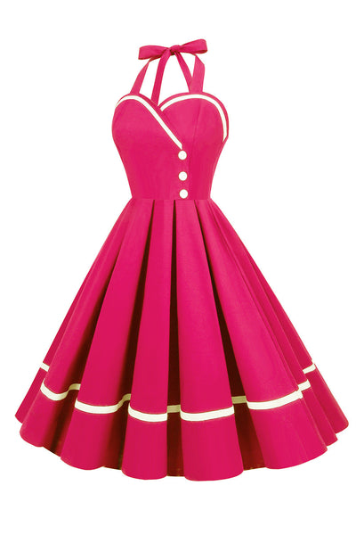 Vestido Pin Up Vintage 50s Escote V