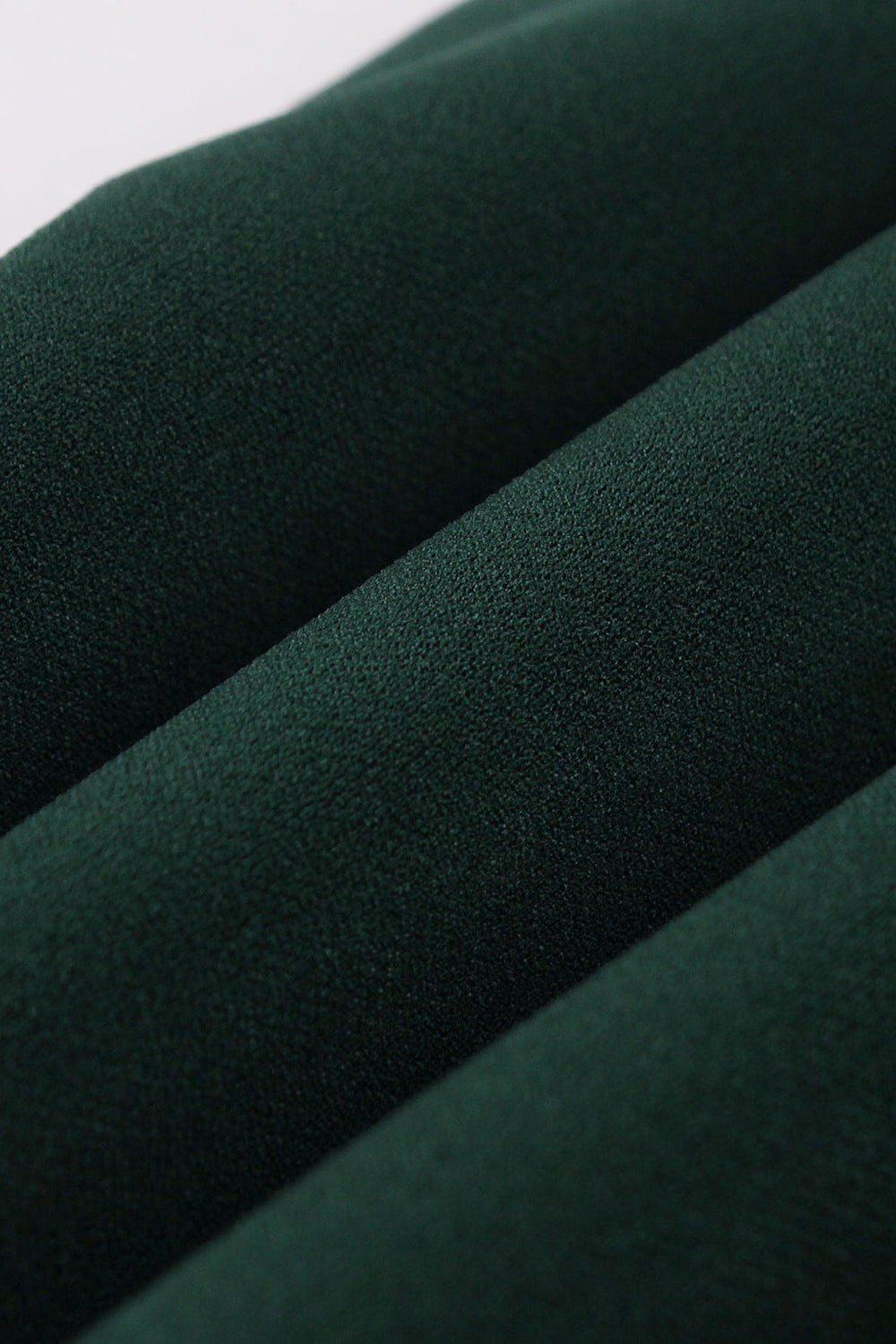 Vestido Verde Oscuro Con Volante Vintage