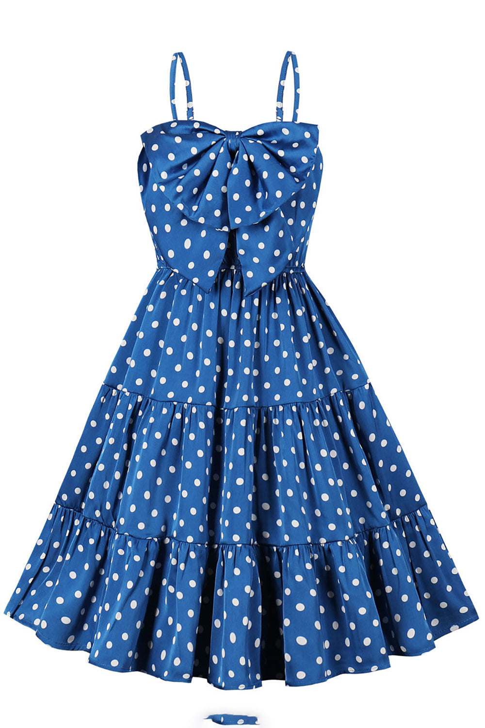 Vestido Vintage Lunares Azul