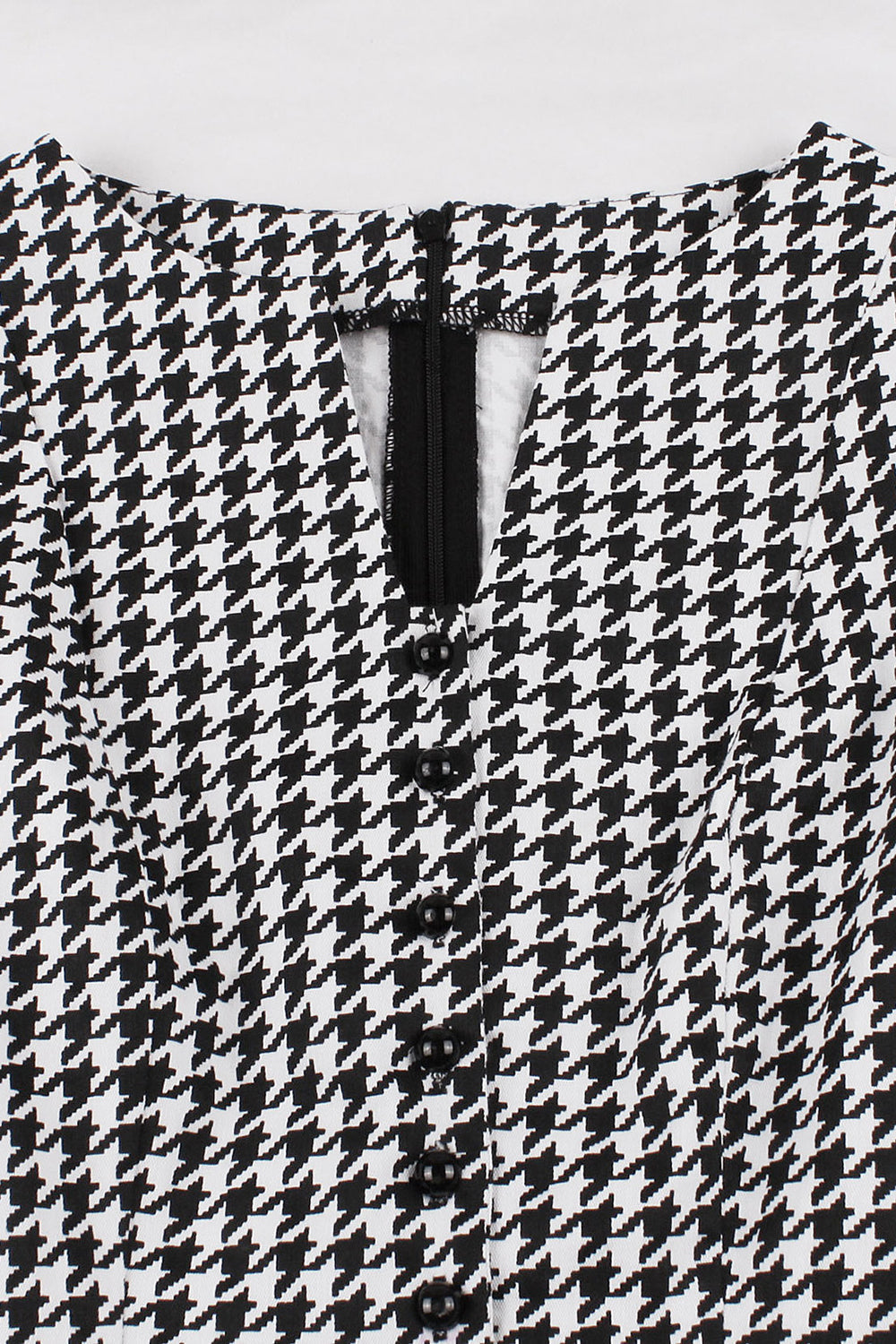 Vestido Swing Negro A Cuadros 50s