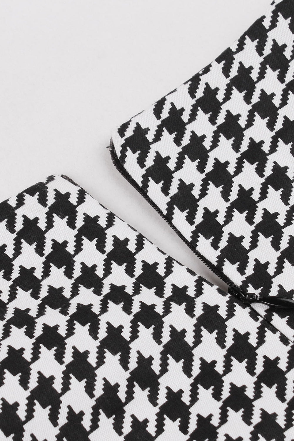 Vestido Swing Negro A Cuadros 50s