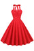 Vestido Vintage 50s Lunares Rojo