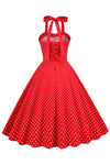 Vestido Vintage 50s Lunares Rojo