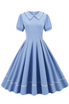 Vestido Estilo Vintage Con Mangas Cortas
