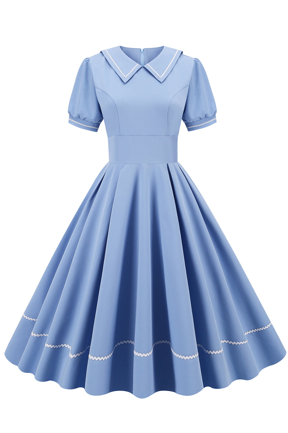 Vestido Estilo Vintage Con Mangas Cortas