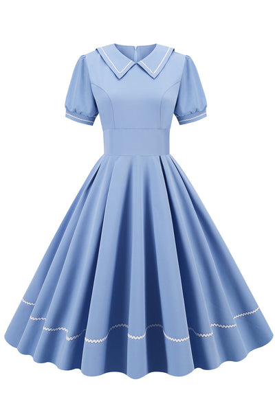 Vestido Estilo Vintage Con Mangas Cortas