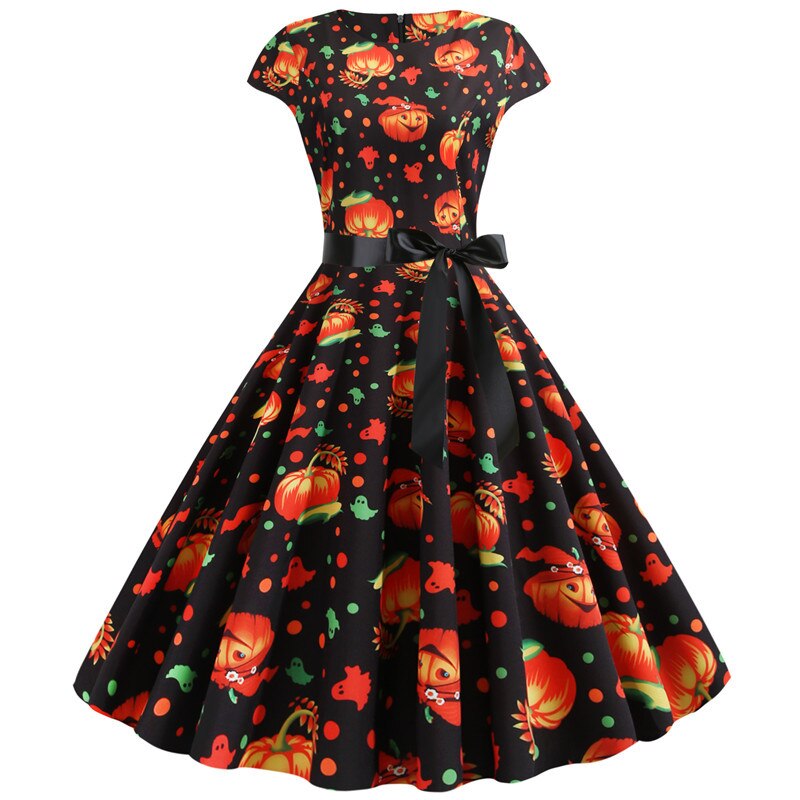 Vestido Rockabilly Calabaza