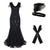 Vestido Largo Gatsby Años 20 Negro