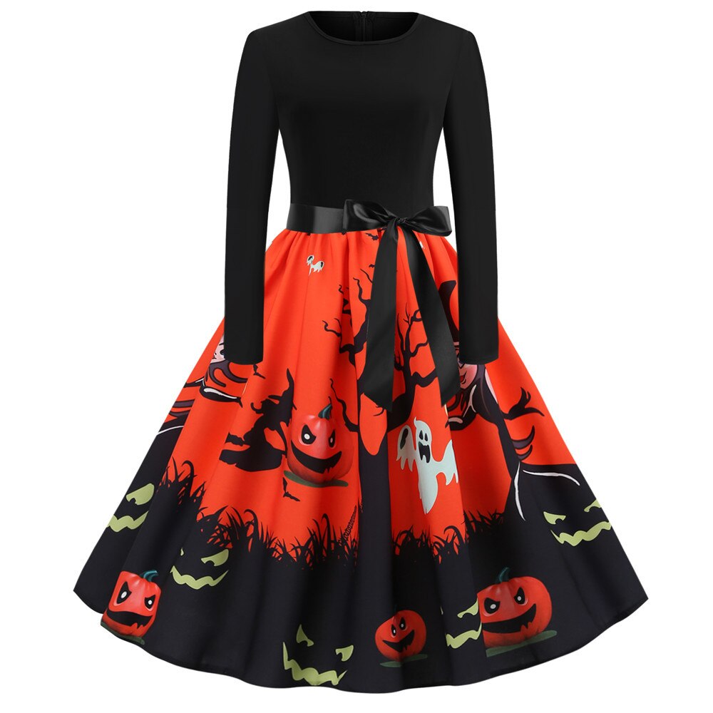 Vestido Rockabilly Espíritu De Halloween
