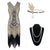 Vestido Gatsby 20s Beige