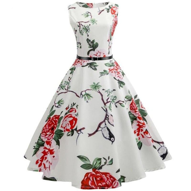 Vestido De Flores De La Vendimia
