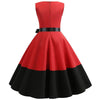 Vestido Rockabilly Rojo Y Negro