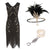 Vestido Gatsby Estilo Años 20 Negro