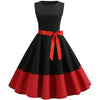 Vestido Rockabilly Rojo Y Negro