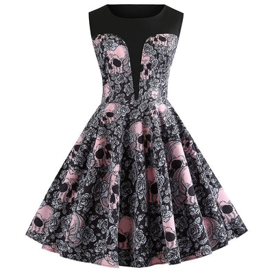 Vestido Rockabilly Calavera