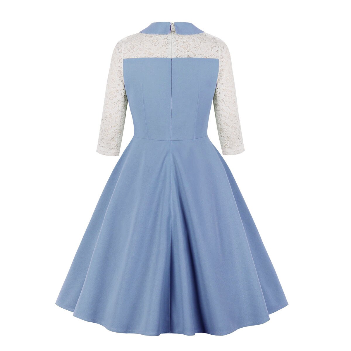 Vestido Años 50 Con Encaje