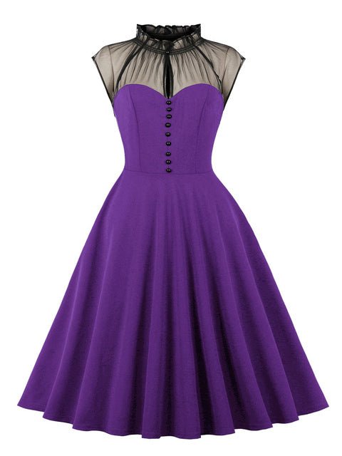 Vestido De Mujer 50s Morado